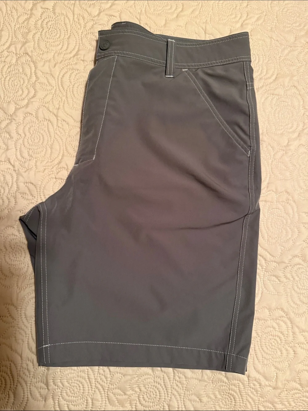 Ariat Men's Flat Front Performance Shorts in Charcoal Gray